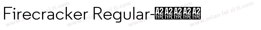 Firecracker Regular字体转换